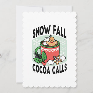 Invitation Réchauffez-vous avec les Appels de Cacao de Chute