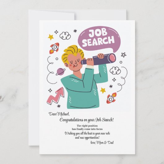 Invitation Recherche d'emploi (Devant)