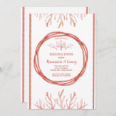 Invitation Récif de corail (Devant / Derrière)