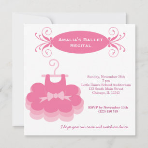 Invitation Récital de ballet