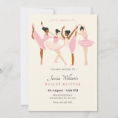 Invitation Récital de ballet de ballerine (Devant)