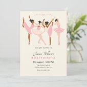 Invitation Récital de ballet de ballerine (Debout devant)
