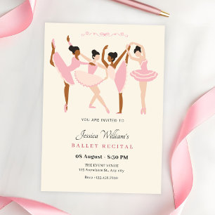 Invitation Récital de ballet de ballerine