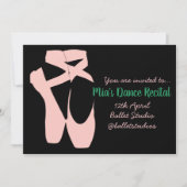 Invitation récital de ballet de danse (Devant)