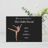 Invitation récital de ballet ou de danse (Debout devant)