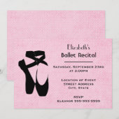 Invitation Récital de danse de ballet (Devant / Derrière)