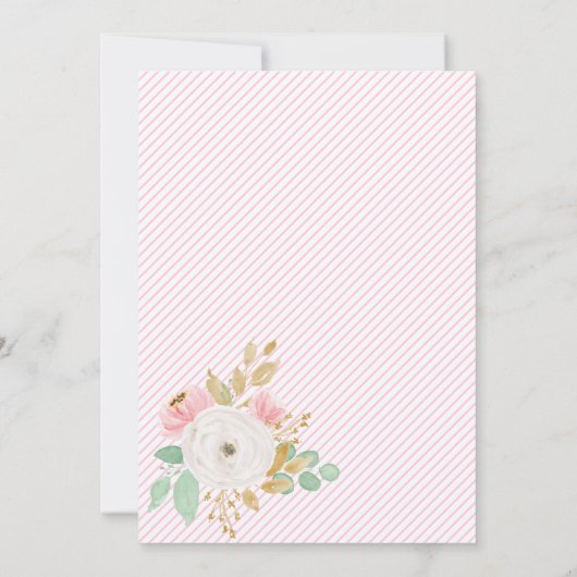 Invitation récital de danse de ballet floral (Dos)