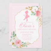 Invitation récital de danse de ballet floral (Devant / Derrière)