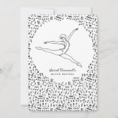 Invitation Récital de danse minimaliste (Dos)