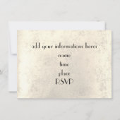 Invitation récital de musique vintage (Dos)