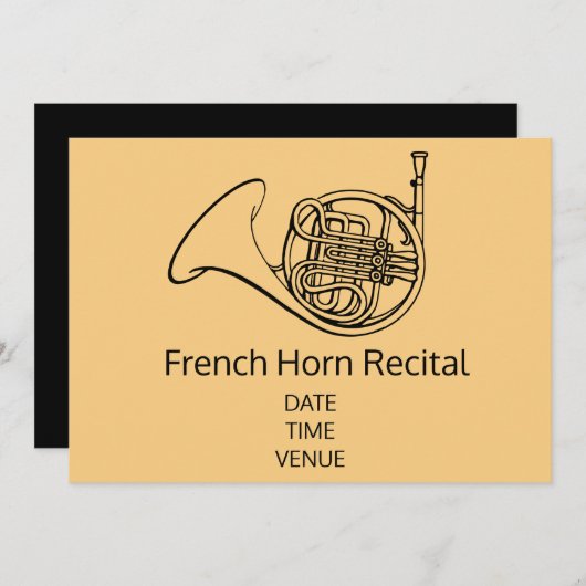 Invitation récital de performance stylé (Devant / Derrière)