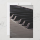 Invitation Récital de piano Classique Minimaliste (Dos)