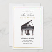 Invitation récital de piano élégant (Devant)