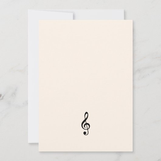 Invitation récital de violon (Dos)