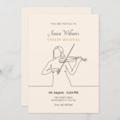 Invitation récital de violon (Devant / Derrière)