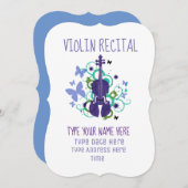 Invitation Récital de violon (Devant / Derrière)