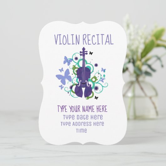 Invitation Récital de violon (Debout devant)