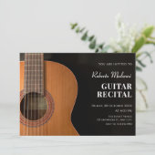 Invitation récital minimaliste de guitare moderne (Debout devant)