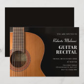 Invitation récital minimaliste de guitare moderne (Devant / Derrière)