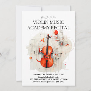 Invitation Récital spécial de l'Académie de musique de violon