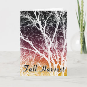 Invitation récolte d'automne : arbre fantôme