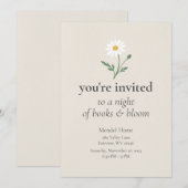 Invitation Récolte de camomille - Crème douce (Devant / Derrière)