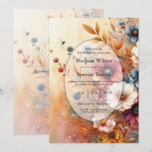 Invitation Récolte de Pétales et Cieux Peints Mariage