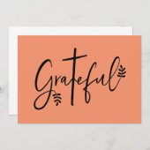 Invitation Reconnaissant (Devant / Derrière)