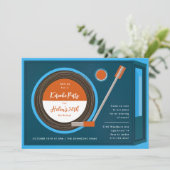 Invitation Record Player Music Anniversaire (Debout devant)