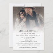 Invitation Recouvrement de photo informel QR Code Fun Mariage (Devant)