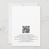 Invitation Recouvrement de photo informel QR Code Fun Mariage (Dos)