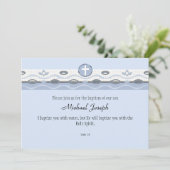 Invitation rectangulaire de l'harmonie bleue (Debout devant)