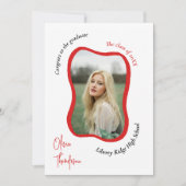 Invitation Récupération moderne branchée de photo ondulée Inv (Devant)