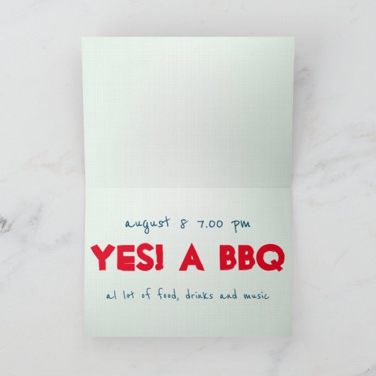 Invitation Récupération Vintage (Intérieur)