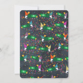 Invitation Recyclage personnalisé Garbage Truck fête d'annive (Dos)