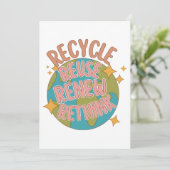 Invitation Recycler réutiliser Renouveler repenser (Debout devant)