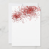 Invitation Red 30th Balloons Confetti Anniversaire adulte (Dos)