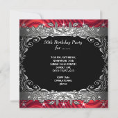 Invitation Red 50 & Fabulous 50th Birthday Party (Dos)