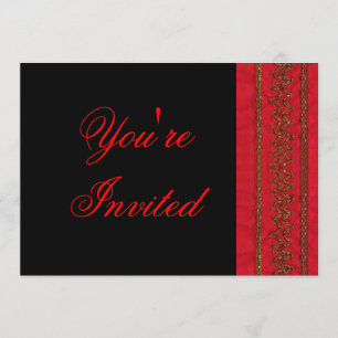 Invitation Red and Black Party