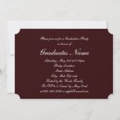 Invitation Red and White 2025 Graduation Party (Dos)