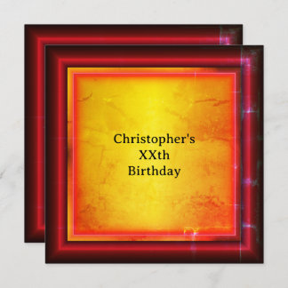 Invitation Red and yellow