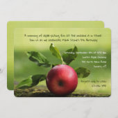 Invitation Red Apple (Devant / Derrière)