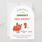 Invitation Red apple (Devant)