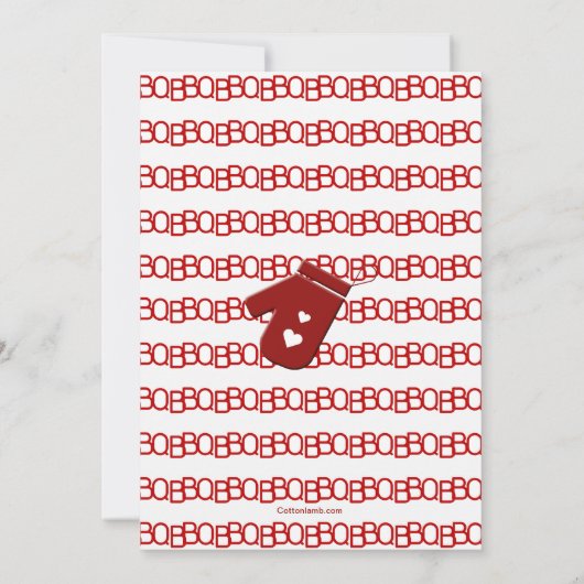 Invitation Red Apron BBQ (Dos)