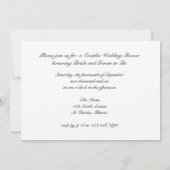 Invitation Red Barn and Fence Couples Mariage campagnard Douc (Dos)