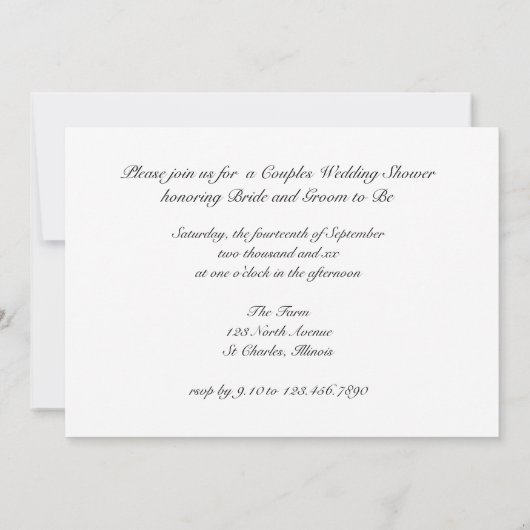 Invitation Red Barn and Fence Couples Mariage campagnard Douc (Dos)