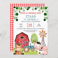 Red Barn Blue Tractor Ferme Ferme Ferme Ferme Anni