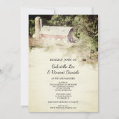 Invitation Red Barn Country Farm Mariage aquarelle (Devant)