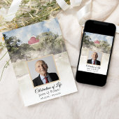 Invitation Red Barn on Hill Country Farm Fête de la vie