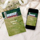 Invitation Red Barne ferme à Table restaurant Grand ouverture